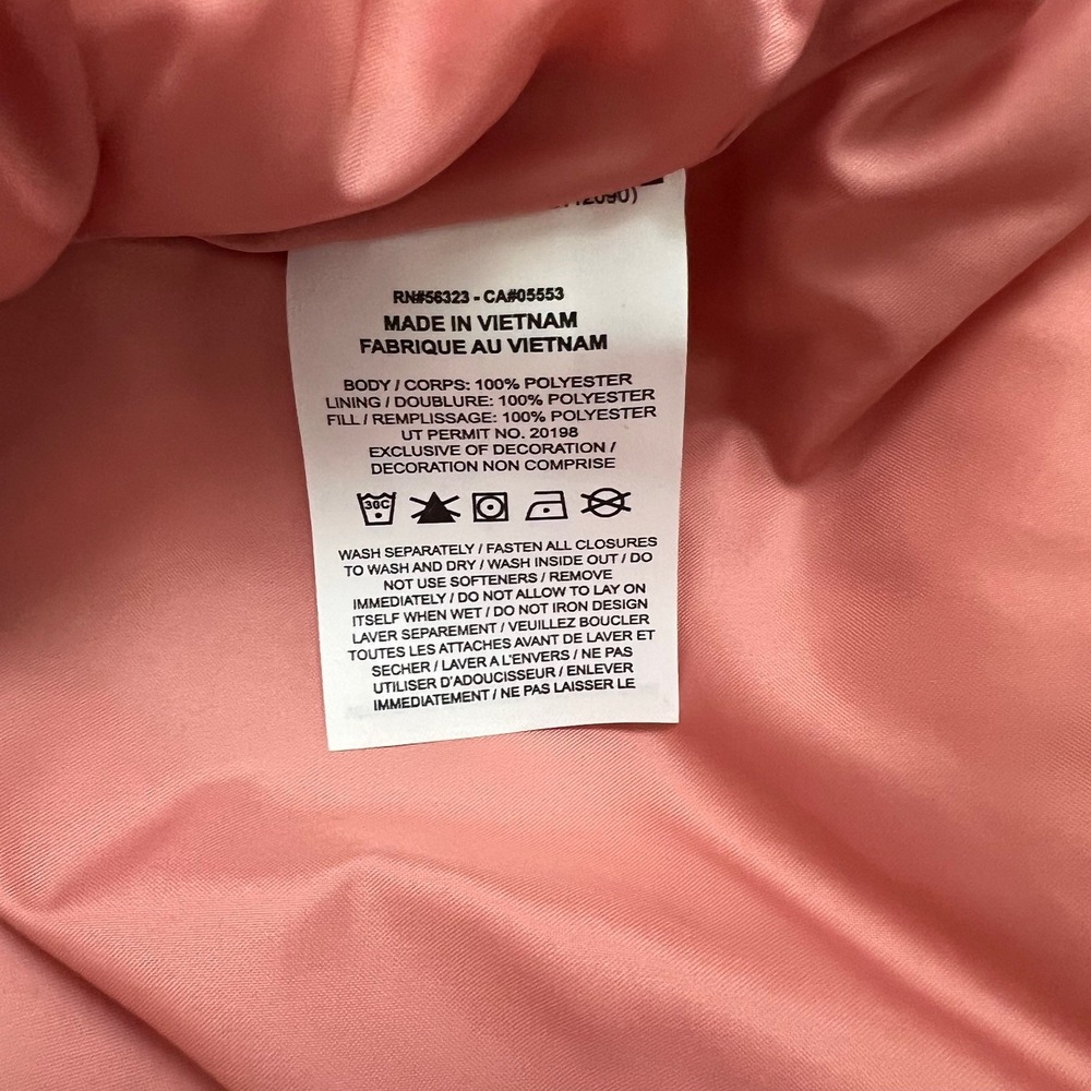 Nike Puffer Vest Womens XL Pink Therma-Fit Oversized Quilted Gorpcore Streetwear - Picture 8 of 9
